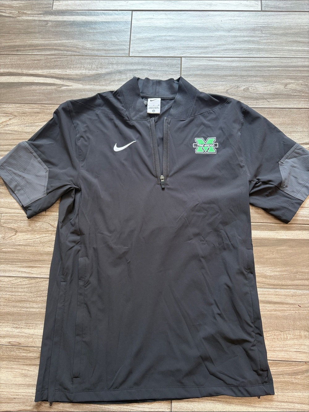 Marshall Thundering Herd Nike Black Short-Sleeve Hot Jacket